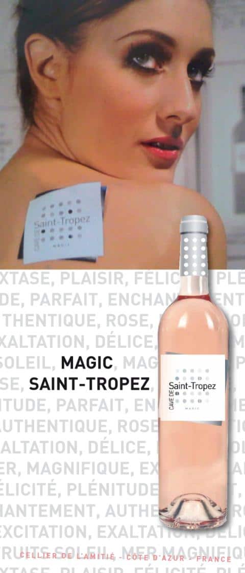 Affiche publicitaire cuvée vin rosée du Var. Crédit photo LUZ