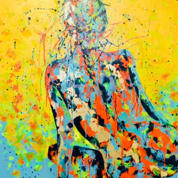 Acrylique et feuilles d'or sur toile | Julie Dalloz