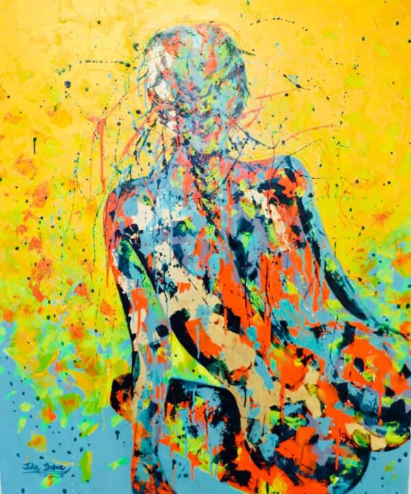 Acrylique et feuilles d'or sur toile | Julie Dalloz