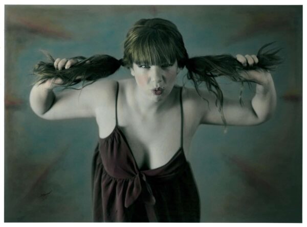 Art Pictural. VirgiPop est une photographie argentique éditée sur papier Baryté et colorée au pinceau par Franck Brizzi.