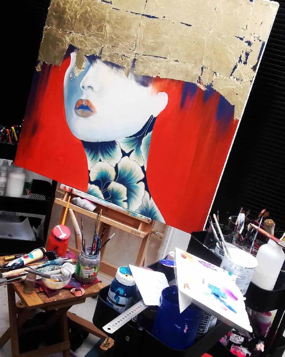 Atelier de la peintre Julie Dalloz | Biographie