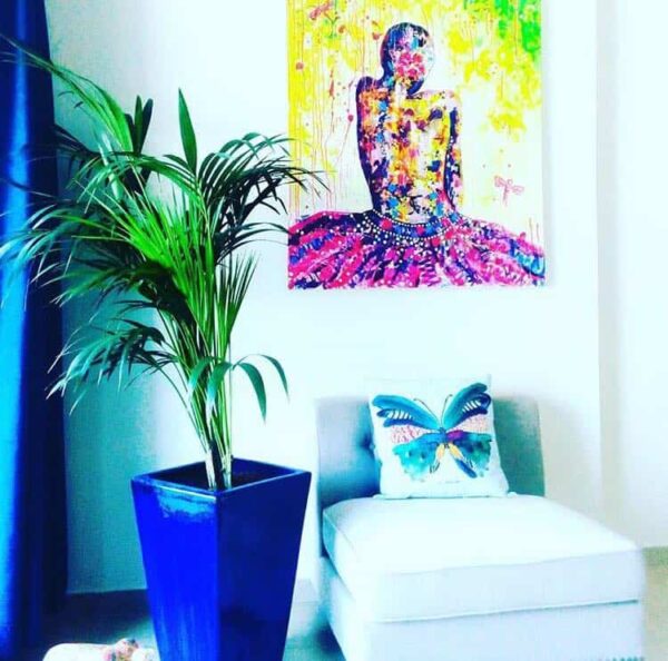 Peinture contemporaine très colorée par Julie Dalloz