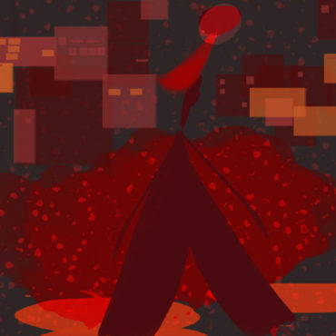 Art Digital, décoration très citadine. Couleur dominante, le rouge.