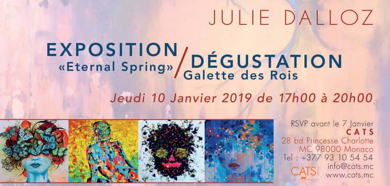 Julie Dalloz expose du 10 janvier au 10 juillet 2019 à Monaco