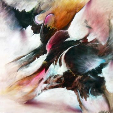 Peinture à la bombe, oeuvre unique par Airgone. Format collector. Abstrait